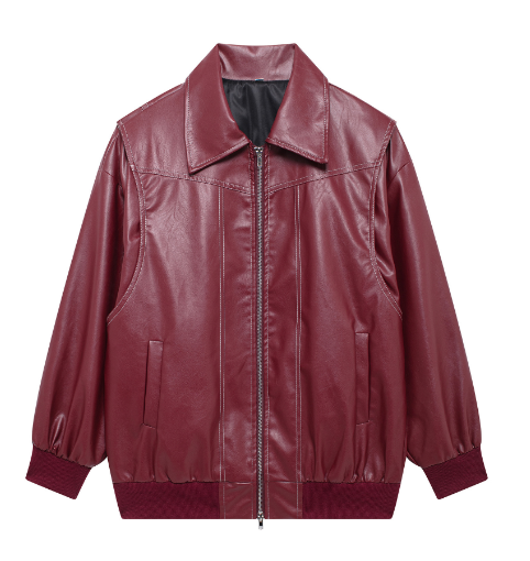 Evelyn | Leder-Bomberjacke