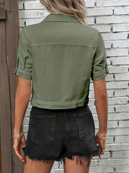 Sabrine | Kurzärmelige Jeansjacke für Damen