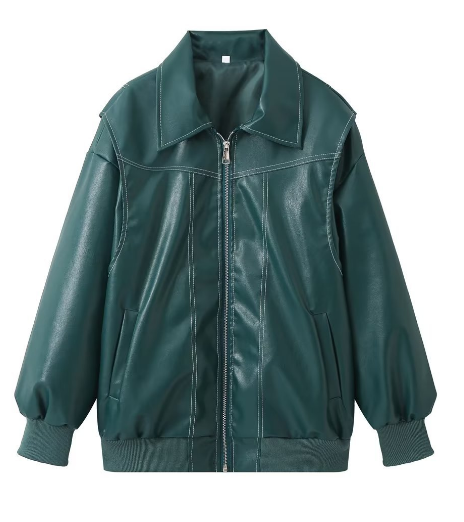 Evelyn | Leder-Bomberjacke